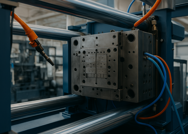 Injection Molding Machine Close-Up